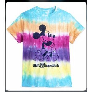 NWOT Disney Mickey Mouse Walt Disney World Tie Dyed Graphic TShirt Unisex Medium